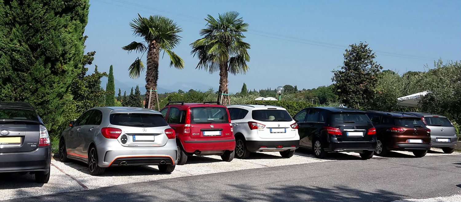 Privatparkplatz Hotel Panoramica Salò am Gardasee